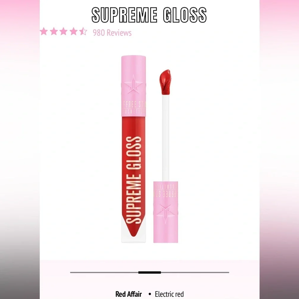 Jeffree Star Supreme Lip Gloss in Red Affair, NEW!